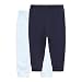 Designer Babies Pack Of Two Navy Plain And Striped Jersey Bottoms Newborn