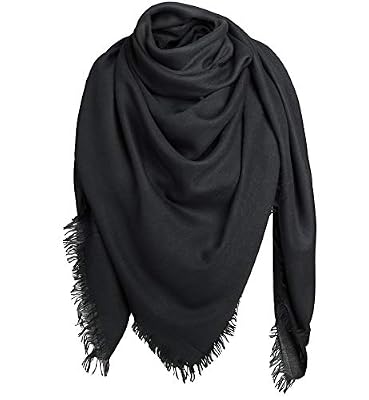 Alleza Echarpe Foulard Châle à Carré Coton Femme pour Automne Hiver