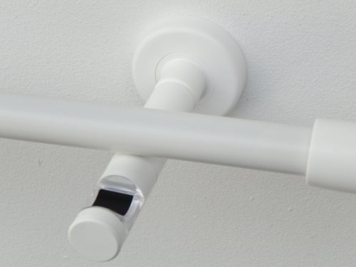 COOL Vorhang-/ Gardinenstange magnetisch, 20mm, L 160 cm, Weiß, 1-läufig - 3
