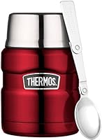 Thermos Stainless King Food Flask, Red, 470 ml