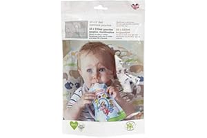FILL N SQUEEZE BABY FOOD MADE SQUEEZEE Fill n Squeeze Refill Pack of Reusable Pouches For Babies and Toddlers, 10x150 ml (5oz) (to be used with the Fill n Squeeze Pouch Filling System). Pouches are BPA Free and Reusable. NO LEAK POUCH. UK Made.