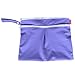 Damero 2pcs/pack Cute Travel Baby Wet and Dry Cloth Diaper Organiser Bag, Purple+Yellow