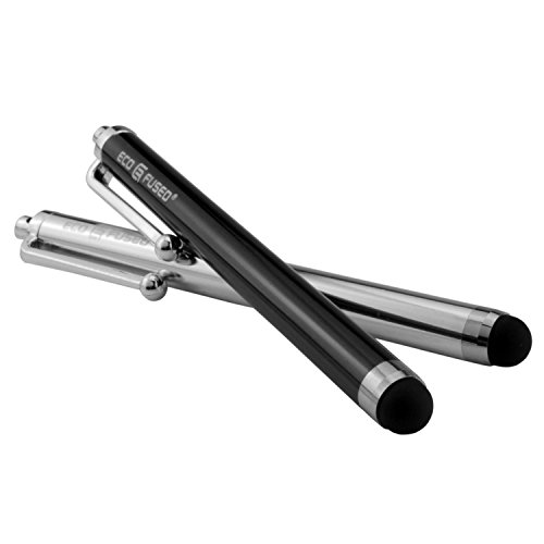 iPad Mini Etui Paket – inklusive 1 mit Strass besetztes, drehbares PU-Lederetui / 2 Stylus Stifte / 2 Display-Schutzfolien / 1 ECO-FUSED Mikrofaser Reinigungstuch – Ideal für Mädchen (grey) - 5