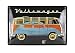 Produktbild VW Collection by BRISA VW T1 Bus & Käfer Blechschild 30x20cm - Schwarz