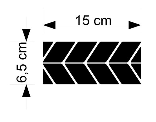 Aufkleber Set24 aus Reflexfolie 3M Scotchlite schwarz - 4