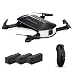 Produktbild MRULIC <br>JJR/C H37 Baby ELFIE RC Quadcopter headless Mode 4KANAL Drohne selfie Toys 3 Akku (Schwarz)