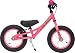 Produktbild Kinderlaufrad 12 Zoll (12") PROMETHEUS® in Rosa Weiß | Sicherheits-Kinderlaufrad für kleine Abenteurer ab 2 Jahren | 12er BMX Edition | Blümchen Pink & Diamant Wei| 2017