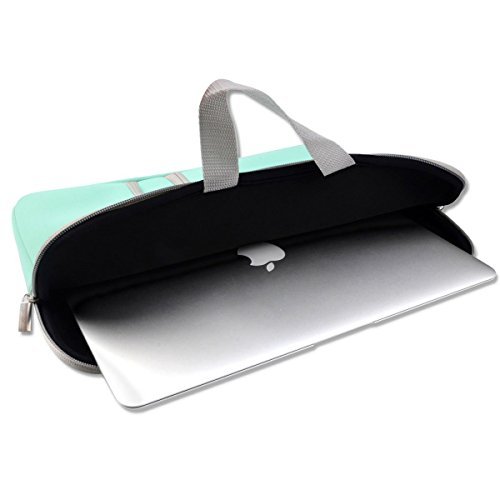 Ivencase stoßfest Neopren Laptop Sleeve Tasche Hülle Beutel Für 11-11.6 Zoll Laptop / Notebook / MacBook / MacBook Air 11 / Chromebook – Grün - 3
