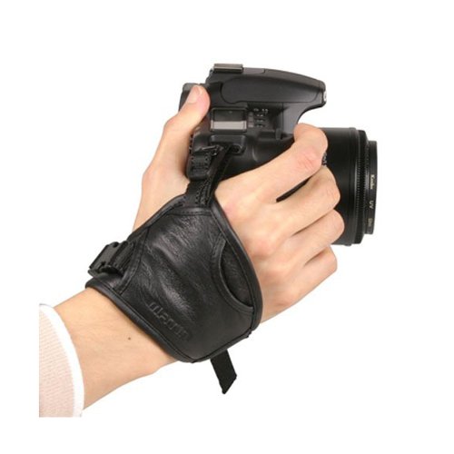 Matin - Poign  e en cuir v  ritable pour appareil photo r  flex  DSLR  - Grip-6 - pour Sony Canon Nikon Fuji SLR Panasonic reflex Olympus