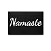 Produktbild Namaste Fußmatte in schwarz - Yoga Meditation Schmutzfangmatte für dein Zuhause aus Polypropylen mit rutschfester Unterseite - HOCHWERTIGE QUALITÄT - Maschinenwaschbar - die perfekte Türmatte für dein Heim