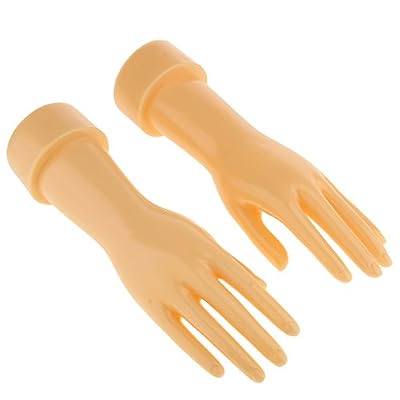 MagiDeal 1 Paire Mannequin Main de Femme pour Affichage Gants Présentoir Bijoux Bracelet Montres Bagues - Peau