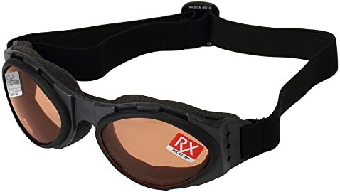BobsterBugeye Goggles,Black Frame/Amber Lens,one size