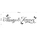 Alway Forever Butterfly Removable Art Vinyl Wall Sticker Paper Mural Home Decor By FamilyMall