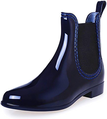 Women/Ladies Boots Comfort Flat Ankel Boots Wellies Rain Boots Fashion Chelsea Shoes