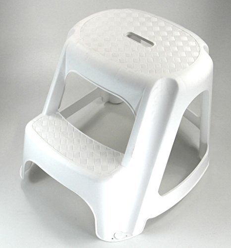 Tritthocker Stufenhocker Trittstufe Hocker Cremweiß