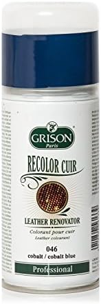 Grison Leather Colour Restorer/ Renovator vinyl Spray/Sofa/Shoes/Seats/Handbags (Cobalt Blue)