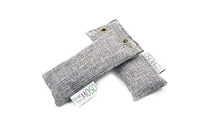 Le Sac MOSO (La Borsa MOSO) - Purificatore dell'aria, Deodorante, Deumidificatore, Naturale e Inodore - contiene il 100% Carbone di bamb&ugrave; - 2 x 50 Gr - Versione per le scarpe