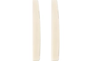 Briny River 2pcs 6 String Acoustic Guitar Bone Bridge Saddle 72x3x9mm Bone Acoustic Guitar Compensated for Acoustic Guitar Luthier Compatible with Martin Guitar(Unbleached)