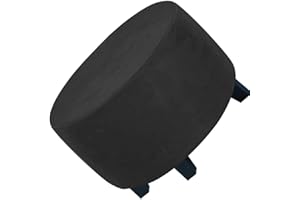 ACDLER Runde Stretch-Ottomanenbezug, Mit Elastischer Unterseite Fußhocker-Überzug Fußhocker-Überzug, Luxuriöser Samt-Pouf-Überzug Für Wohnzimmer (Color : A9, Size : 50-58CM)