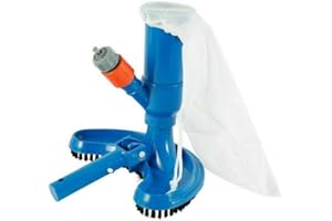 BESELOA Aspirateur de Piscine Portable,Aspirateur de Sol de Piscine,Aspirateur Piscine Hors Sol,Outil de Nettoyage de Piscine avec Sac en Filet à Cordon,Kit de Nettoyage Piscine pour Spa et Bain à Remous