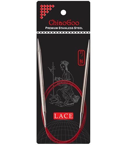 ChiaoGoo Twist RED Strickkabel – 93 Cm, 1 Stück, Memory-frei, Mit Roter Nylon-Ummantelung
