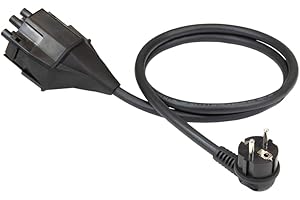 NRGkick Steckeraufsatz für Steckdose, Typ E+F, Schuko, 13A (EU), bis zu 3kW laden, für NRGkick Wallbox, schwarz