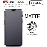 FIRST MART Oneplus 6 / One Plus 6 Premium Anti-Fingerprint Scratch Resistant Matte Hammer Proof Impossible Film Screen Protector [Not a Tempered Glass] Screen Guard for Oneplus 6 / One Plus 6.
