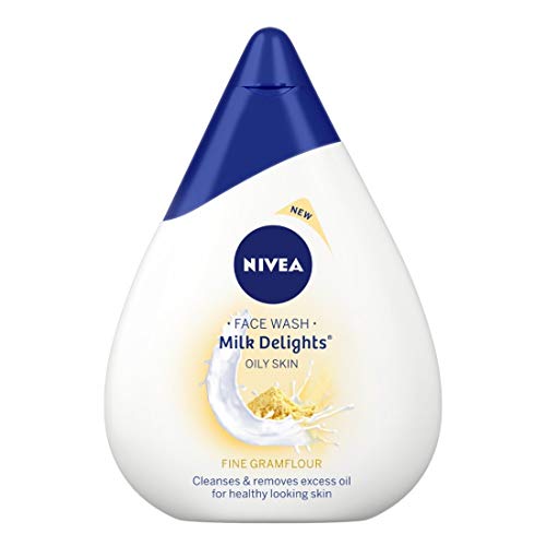 NIVEA Face Wash, Milk Delights Fine Gramflour, Oily Skin, 100ml