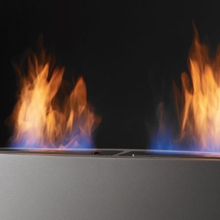 Safretti Ethanolkamin Prometheus OG grau zweiflammig - 2