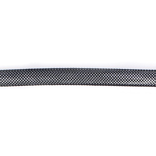 Nylon Netzschlauch zum Befüllen und Herstellen von Schmuckteilen, Durchmesser 8.0mm (schwarz), 5 Meter