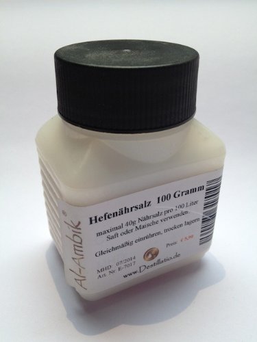 ‚Al-Ambik®‘ Universal Hefenährsalz 100 Gramm im Kunststoffbehälter – optimal abgestimmte Hefenahrung für einen perfekten Gärverlauf bei bester Aroma- und Alkoholausbeute - 2