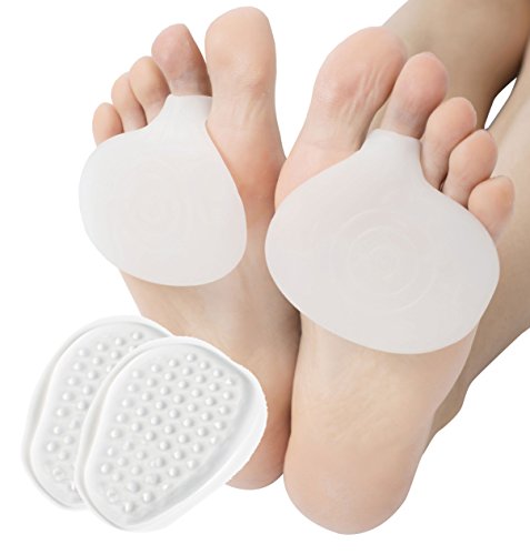 Dr jk- bola de pie almohadillas, metatarso y neumeria pedpal Kit, juego de 2 pares bola de pie almohadillas, pie alivio del dolor, antepié Pads