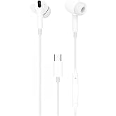 Lucatech iPhone 15/16/16 Pro/17/17 Pro Max Uyumlu Silikonlu Type-C Kulaklık, Beyaz L307KBKL221