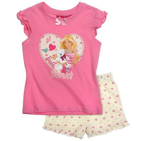 Preisvergleich Produktbild Barbie Mädchen Shorty-Pyjama - rosa - 92