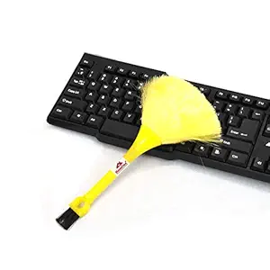 Homfine Plastic Computer Notebook Laptop Keyboard Desktop Dust Cleaning 2 Sided Microfiber Brush (1U, Color May Vary)