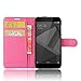 Produktbild SMTR Xiaomi Redmi 4x (5") Wallet Tasche Hülle - Ledertasche im Bookstyle in Rose - [Ultra Slim][Card Slot][Handyhülle] Flip Wallet Case Etui für Xiaomi Redmi 4x