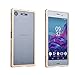 Produktbild SPAK Sony Xperia XZ1 Compact Hülle,Dual Aluminium Metallrahmen Shockproof Abdeckung für Sony Xperia XZ1 Compact (Golden)