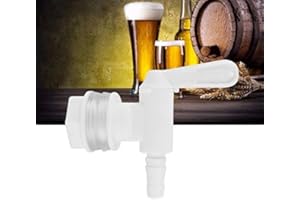 DUOKON 3/8 "Plástico blanco Cerveza Brew Cucharón Grifo del grifo para el hogar Cerveza Elaboración de cerveza barril Grifo Dispensador de agua Grifo