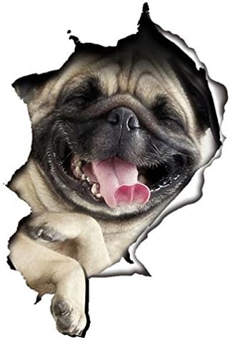 WandSticker4U®- 3D self-adhesive DOG Stickers I Mural: 21x31 cm I WC Toilet Fridge Furniture Stickers, waterproof Bumper Stickers, Wall Art Decor Wall Stickers Bedroom Kids Nursery Dog Lovers