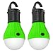Produktbild 2er Set LED Campinglampe, Zeltlampe, Schrankleuchte mit Hakenhalterung für komfortable Befestigung, Farbe schwarz/grün; Marke: Ganzoo