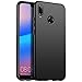 Produktbild Conie Basic Slim Cover kompatibel mit Huawei P20 Lite, Extra dünne Anti Fingerprint Hülle Schutzhülle Rutschfeste Oberfläche (Schwarz Matt Finish)