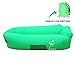 Produktbild DTOC wasserdichtes aufblasbares Air Sofa lazy lounger Bed luft sitzsack Liege tragbar Air Betten Schlafen Sofa Couch mit Mit Kissen für Reisen, Camping, Strand, Park, Backyard USW. (Grün)