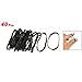 SODIAL(R) 40 Pieces Black Elastic Rubber Band Hair Tie Ponytail Holders