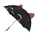Produktbild Kawaii - Katze - Regenschirm | Schwarz aus 100 % Polyester | 94 cm Umfang | Umbrella