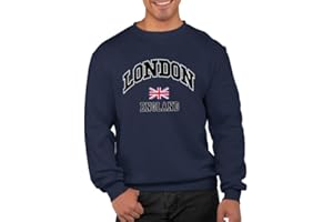 Graphic Impact Inspired London England Flag Culture Souvenir Travel Sweatshirt