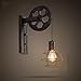 Produktbild Loft Industrial Retro Lifting Riemenscheibe Wand Lampe Eisen Rusty Persönlichkeit Kreative Restaurant Korridor Aisle Cafe Wall Light (stil : A)