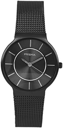 Prisma Icon Black Stainless Steel Women's watch With Milanese Bracelet and Analog Quartz Movement p.1808