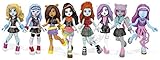 Diese Auswahl an Monster High-Figuren von Mega Bloks umfasst die bei Mädchen beliebten Charaktere Catty Noir, Elissabat, Toralei, Viperine Gorgon, Draculaura, Cleo de Nile, Operetta und Twyla
