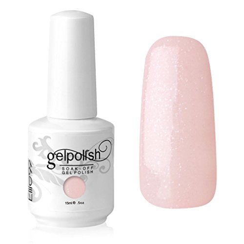 Elite99 Gelish UV LED Gel auflösbarer Nagellack Nagelgel Gellack hell rosa/pink-nude (1 x 15 ml)