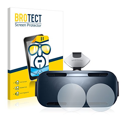 Preisvergleich Produktbild 2x BROTECT Displayschutzfolie Samsung Gear VR Schutzfolie Folie - Klar, Anti-Fingerprint